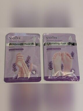 SADOER Lavender Hand & Foot Mask Set - Light Purple